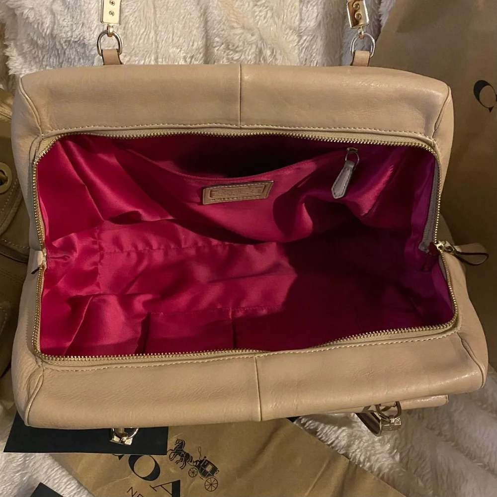 COACH BAG & WALLET SET (BEIGE/TAN) - Picture 4 of 5